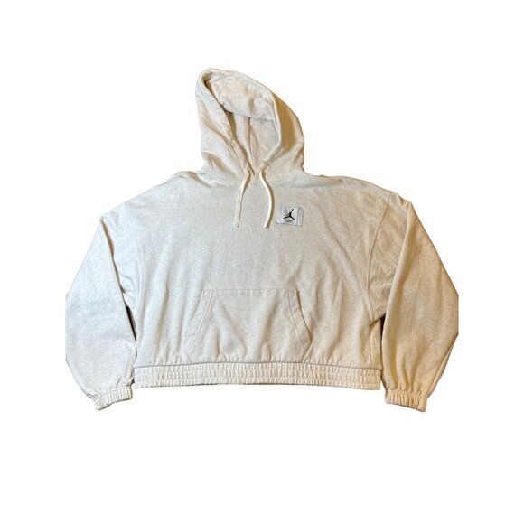 Jordan Womens Flight Essential‎ Fleece Hoodie Size Large Coconut Milk - Picture 1 of 9